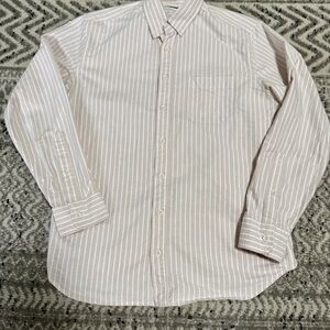 Taylor Stitch The Jack in Brick Oxford Stripe - M - 40